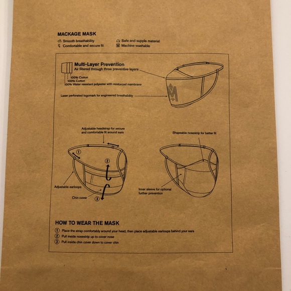 Mackage Mask Face Covering - EUC - Picture 4 of 4